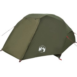 Tente de pêche 5 personnes vert olive imperméable 