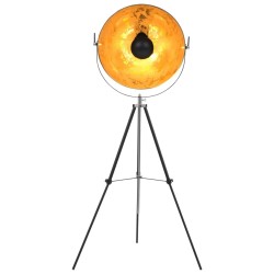Lampadaire E27 Noir et doré 51 cm 