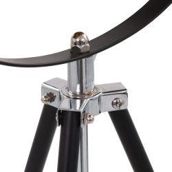 Lampadaire E27 Noir et doré 51 cm 