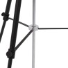 Lampadaire E27 Noir et doré 51 cm 