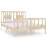 Cadre de lit sans matelas 140x190 cm bois massif 