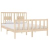 Cadre de lit sans matelas 140x190 cm bois massif 