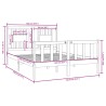 Cadre de lit sans matelas 140x190 cm bois massif 