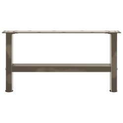 Pieds de table basse en acier naturel 2 pièces 60 x (30-31) cm Acier 
