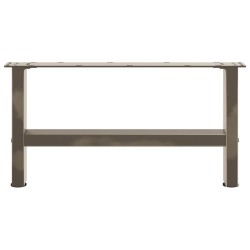 Pieds de table basse en acier naturel 2 pièces 60 x (30-31) cm Acier 