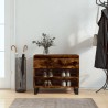 Armoire à chaussures Chêne fumé 70x36x60 cm Bois d'ingénierie 