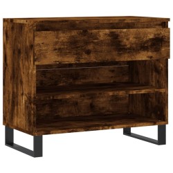Armoire à chaussures Chêne fumé 70x36x60 cm Bois d'ingénierie 