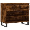 Armoire à chaussures Chêne fumé 70x36x60 cm Bois d'ingénierie 