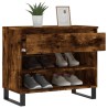 Armoire à chaussures Chêne fumé 70x36x60 cm Bois d'ingénierie 