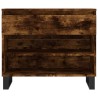 Armoire à chaussures Chêne fumé 70x36x60 cm Bois d'ingénierie 