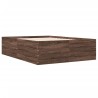Cadre de lit sans matelas chêne marron 120x200 cm 
