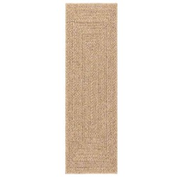 Tapis ZIZUR 80x250 cm aspect de jute intérieur et extérieur 