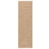 Tapis ZIZUR 80x250 cm aspect de jute intérieur et extérieur 