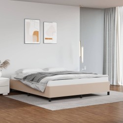 Cadre de lit sans matelas cappuccino 180x200 cm similicuir 