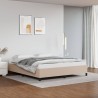 Cadre de lit sans matelas cappuccino 180x200 cm similicuir 
