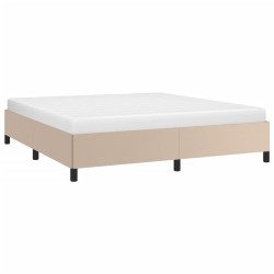 Cadre de lit sans matelas cappuccino 180x200 cm similicuir 