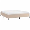 Cadre de lit sans matelas cappuccino 180x200 cm similicuir 