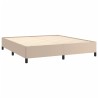 Cadre de lit sans matelas cappuccino 180x200 cm similicuir 