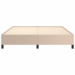 Cadre de lit sans matelas cappuccino 180x200 cm similicuir 