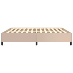 Cadre de lit sans matelas cappuccino 180x200 cm similicuir 