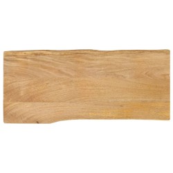 Dessus de table 100x40x2,5 cm bord vivant bois massif manguier 
