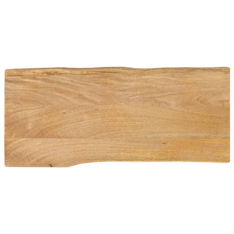 Dessus de table 100x40x2,5 cm bord vivant bois massif manguier 