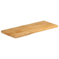 Dessus de table 100x40x2,5 cm bord vivant bois massif manguier 