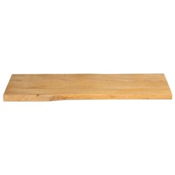 Dessus de table 100x40x2,5 cm bord vivant bois massif manguier 