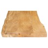 Dessus de table 100x40x2,5 cm bord vivant bois massif manguier 