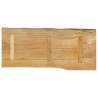 Dessus de table 100x40x2,5 cm bord vivant bois massif manguier 