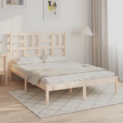 Cadre de lit sans matelas bois massif 160x200 cm 