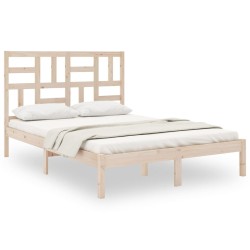 Cadre de lit sans matelas bois massif 160x200 cm 