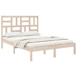 Cadre de lit sans matelas bois massif 160x200 cm 