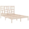 Cadre de lit sans matelas bois massif 160x200 cm 
