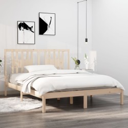 Cadre de lit Bois de pin massif 160x200 cm 