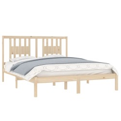 Cadre de lit Bois de pin massif 160x200 cm 