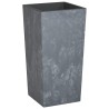 Jardinière et intérieur amovible gris 21/49 L PP aspect béton 