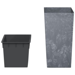 Jardinière et intérieur amovible gris 21/49 L PP aspect béton 