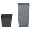 Jardinière et intérieur amovible gris 21/49 L PP aspect béton 
