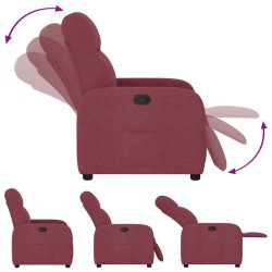 Fauteuil inclinable Rouge bordeaux Tissu 
