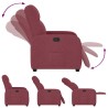 Fauteuil inclinable Rouge bordeaux Tissu 