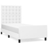 Cadre de lit sans matelas blanc 80x200 cm similicuir 