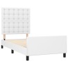 Cadre de lit sans matelas blanc 80x200 cm similicuir 