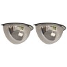 Miroirs de circulation en demi-dôme 2 pcs Ø40 cm Acrylique 