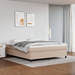Cadre de lit sans matelas cappuccino 180x200 cm similicuir 
