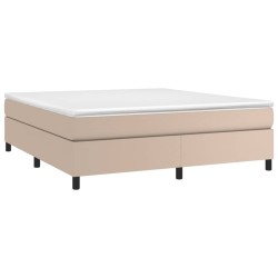 Cadre de lit sans matelas cappuccino 180x200 cm similicuir 