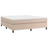 Cadre de lit sans matelas cappuccino 180x200 cm similicuir 