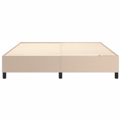 Cadre de lit sans matelas cappuccino 180x200 cm similicuir 