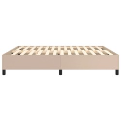 Cadre de lit sans matelas cappuccino 180x200 cm similicuir 