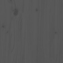 Cadre de lit sans matelas gris 135x190 cm bois massif 